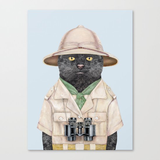 Safari Cat Canvas Print