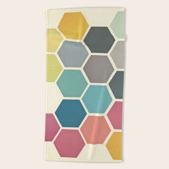 Honeycomb II Beach Towel