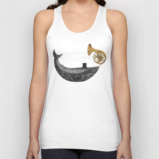 Whale Song - colour option Unisex Tank Top