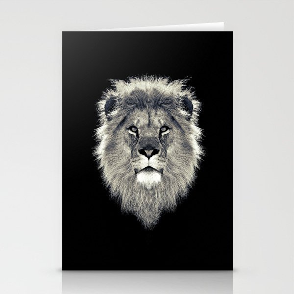 Lion Portrait Stationery Cards