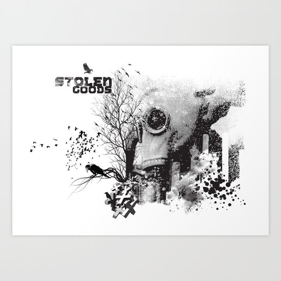 Fluidum / NVA Gas Masks Art Print