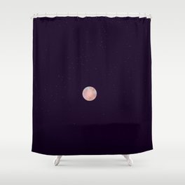 Moon art / landscape Shower Curtain