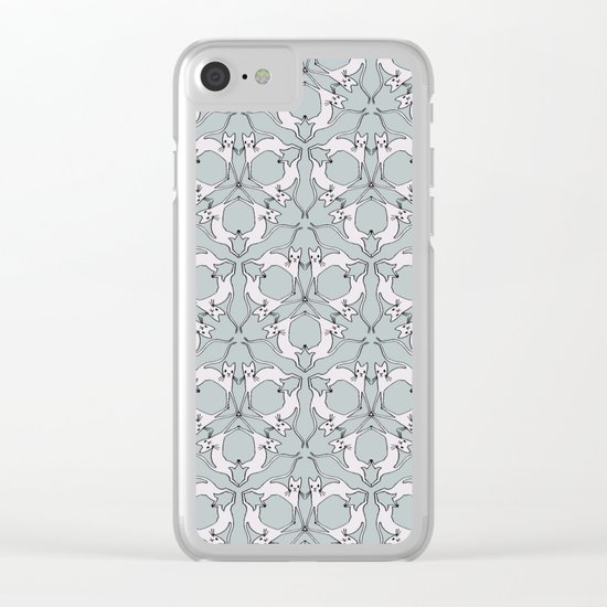 Cat Kaleidoscope Clear iPhone Case