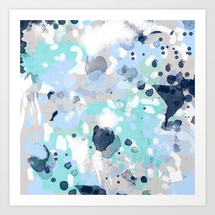 Riley Abstract Gender Neutral Nursery Home Office Dorm Decor Art