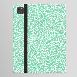 Green leaves burst iPad Folio Case