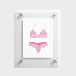 Pink Set - Intimates fashion  Floating Acrylic Print