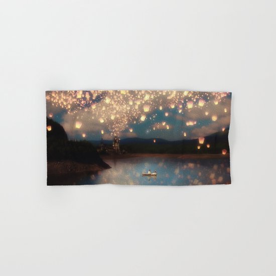 Love Wish Lanterns Hand & Bath Towel