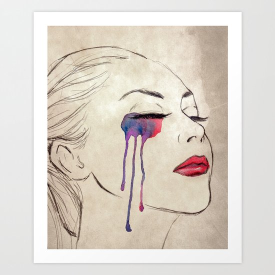 Tears Art Print