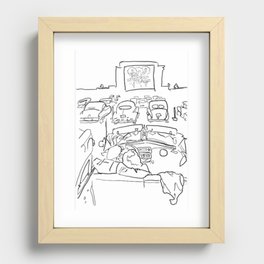 At the Drive-In Recessed Framed Print