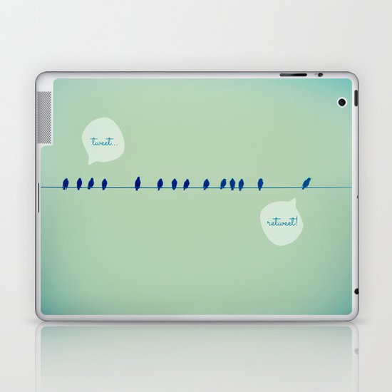 Tweeting Laptop & iPad Skin