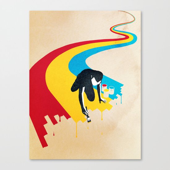 Rainbow Road Canvas Print