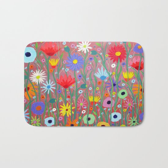 Flowers-Abstracts Bath Mat