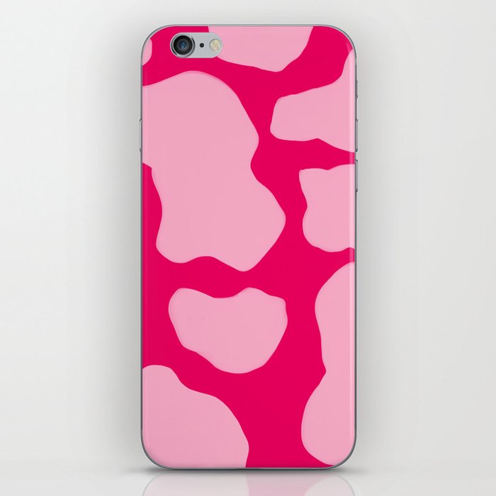 Pink on Pink Howdy Yeehaw Cow Spots iPhone Skin