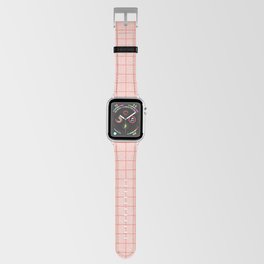Grid Pattern Peach Apple Watch Band