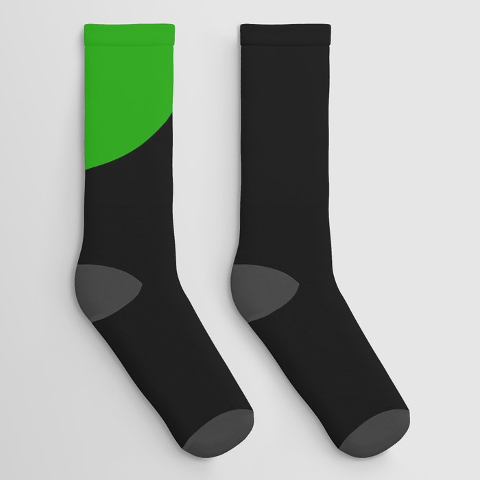 Number 3 (Green & Black) Socks