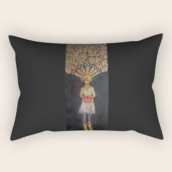 Flower Girl Rectangular Pillow