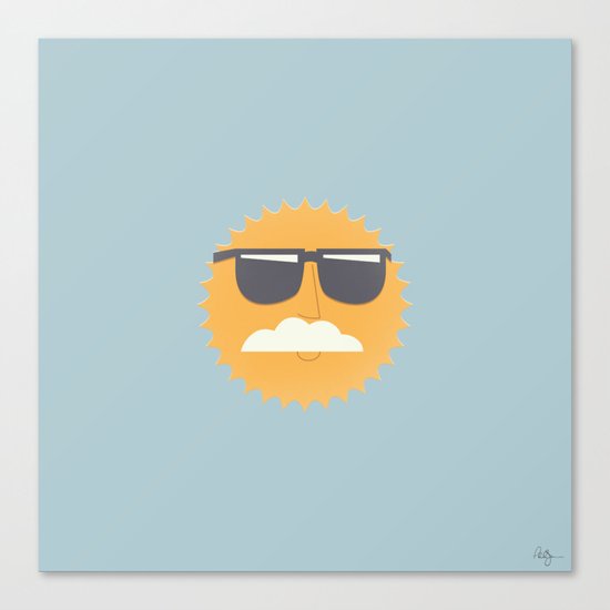 Sun Disguised Canvas Print