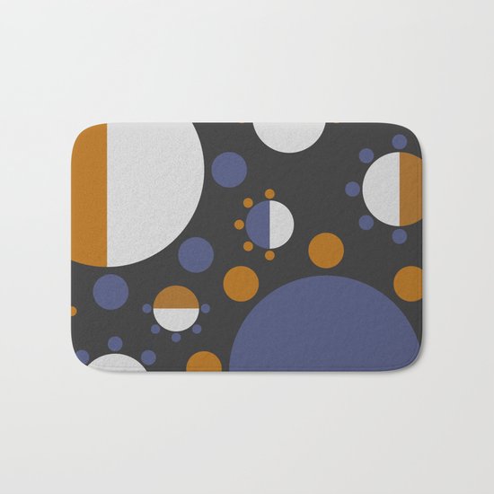 MORE AND MORE CIRCLES (abstract pattern Bath Mat
