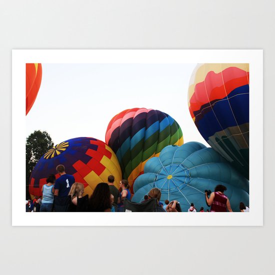 Hot-Air Balloon Art Print
