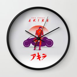 119 Kaneda Wall Clock | Classicanime, Cyberpunk, Fanart, Graphicdesign, Japananimation, Tetsuo, Comic, 90S, Motorbyke, Neotokyo 