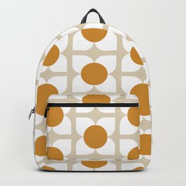 Geo Floral Neutral Yellow Backpack