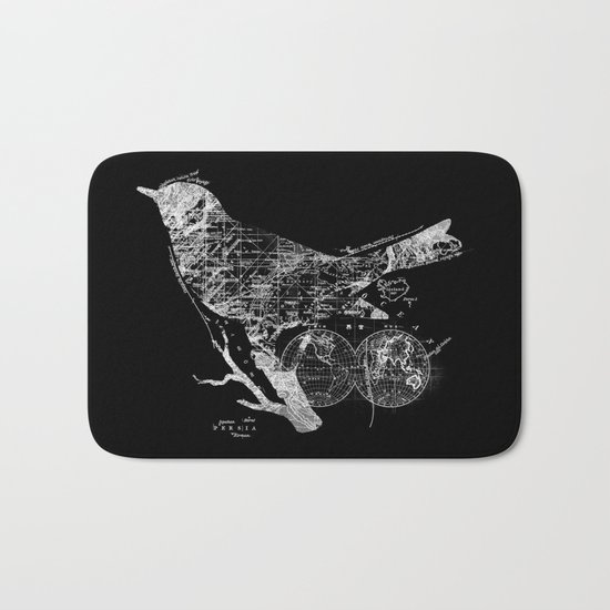 Bird Wanderlust Bath Mat