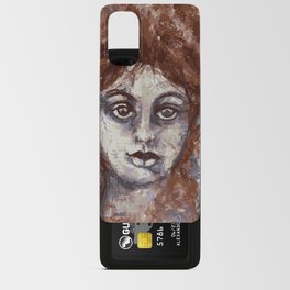 Mixed Media Portrait Android Card Case