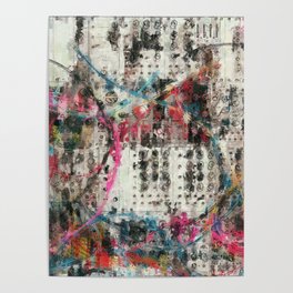 Analog Synthesizer, Abstract painting / illustration Poster