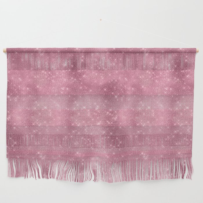 Glamorous Bling Pink Luxury Pattern Wall Hanging