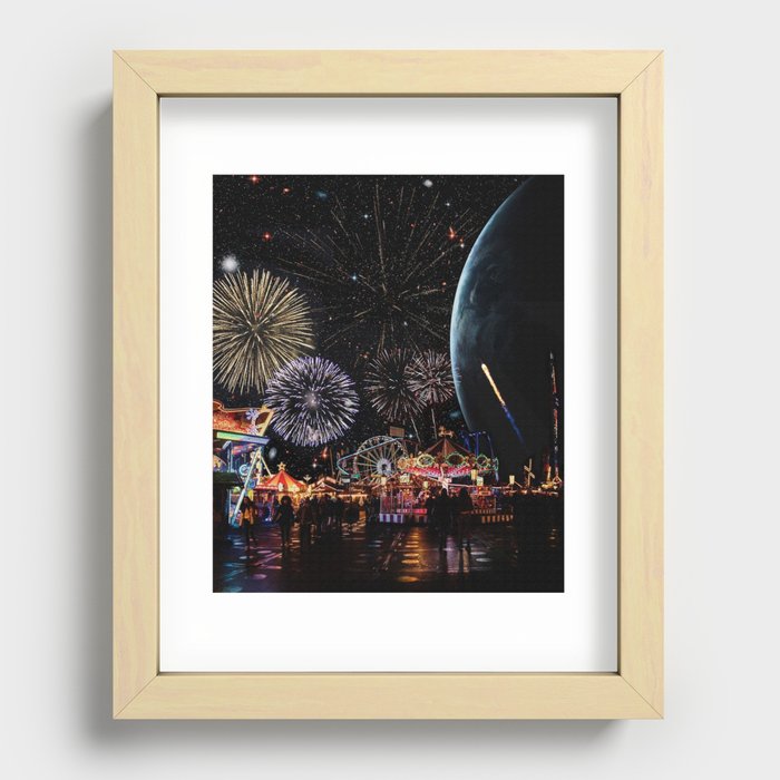 space carnival Recessed Framed Print