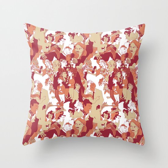 Beware the wolf Throw Pillow