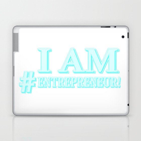 "#ENTREPRENEUR" Cute Expression Design. Buy Now Laptop & iPad Skin