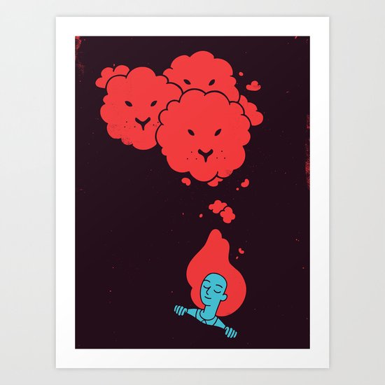 I Dream of Lions Art Print