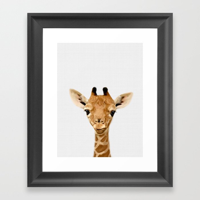 Giraffe Print Safari Nursery Animal Wall Art Framed By Niki Neo Society6 - Giraffe Print Wall Art