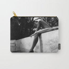Dip your toes into the water, female form black and white photography - photographs Carry-All Pouch