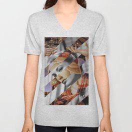 Botticelli's "Madonna of the Magnificat" & Grace Kelly V Neck T Shirt