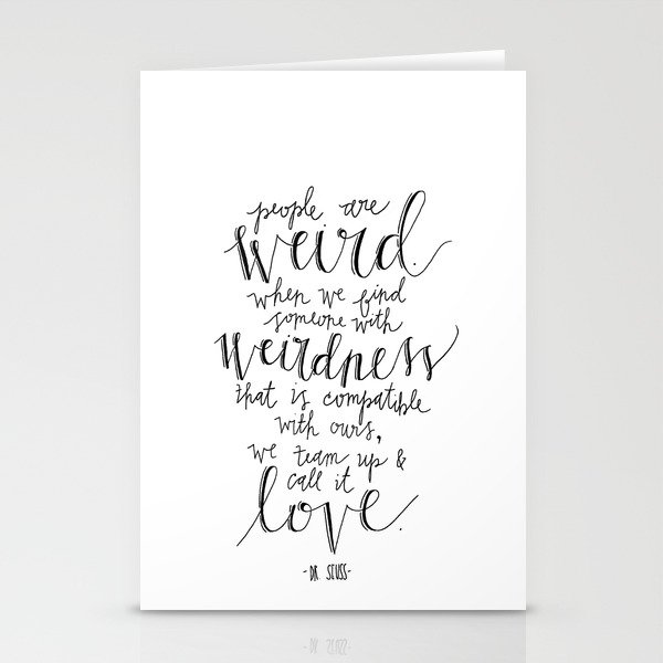 Call It Love | Dr. Seuss Print Stationery Cards