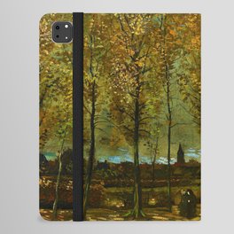 Vincent van Gogh "Poplars near Nuenen" iPad Folio Case