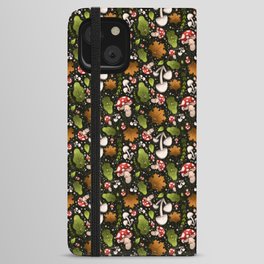 Forest Fox - Mushrooms iPhone Wallet Case