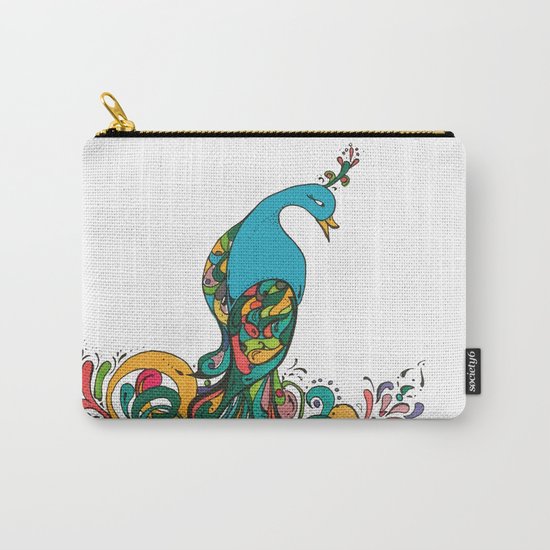 peacock for autumn Carry-All Pouch