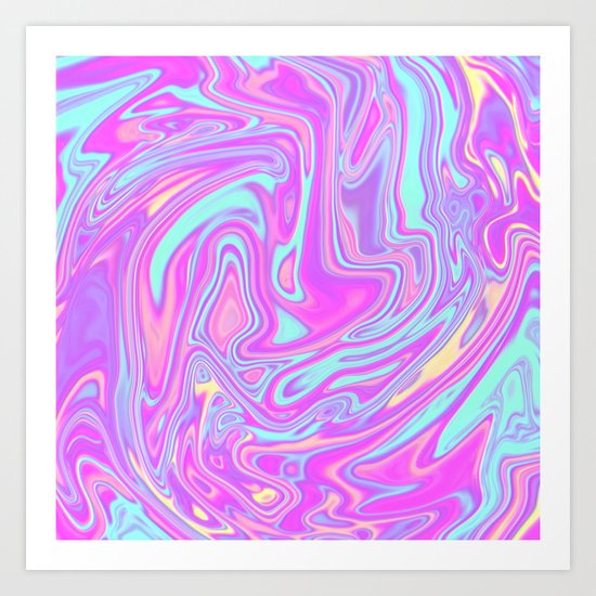 Liquid Rainbow Art Print