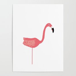 Flamingo Yard Stick Poster