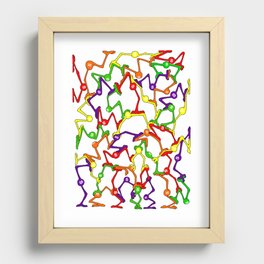 Skittles Creatures Recessed Framed Print