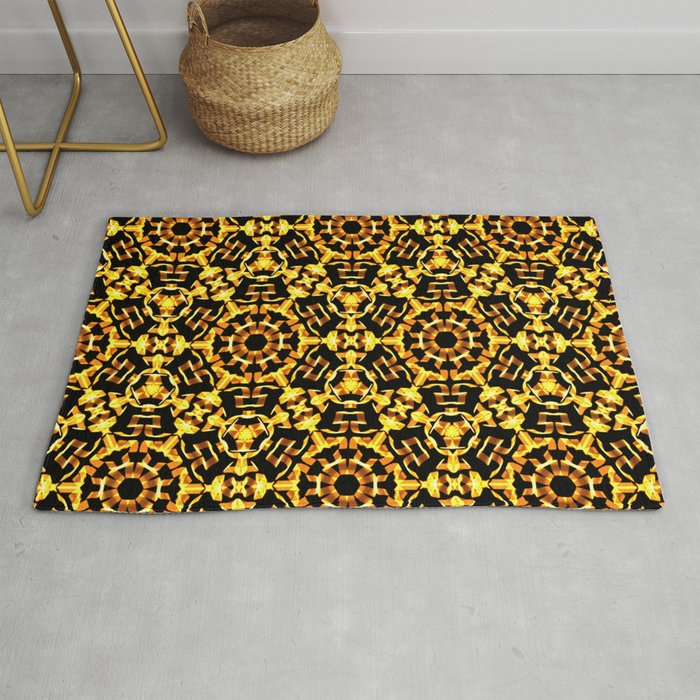 Sunny Gold Pattern Rug