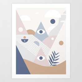 Boat on the River Art Print
