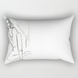 Imagine Drawing Rectangular Pillow