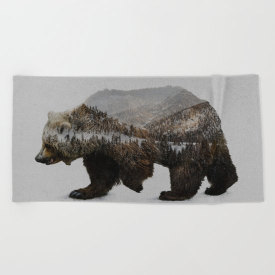 The Kodiak Brown Bear Beach Towel
