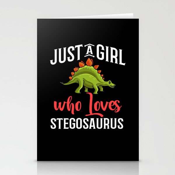 Stegosaurus Dinosaur Fossil Skull Skeleton Stationery Cards