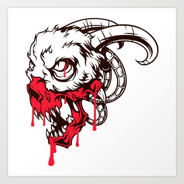 ledsager mandskab overlap Evil - Demon Art Print by kingFUTURE | Society6