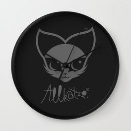 ALLKATZE * Space Cat - Weltraum-Katze - Chat d'Espace Wall Clock